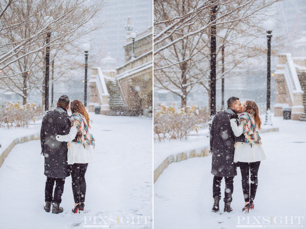 Chicago Winter Engagement Session, Engagement session, Chicago engagement session, PIXSiGHT Photography